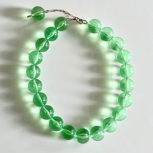 Elegant Green Beaded Necklace
